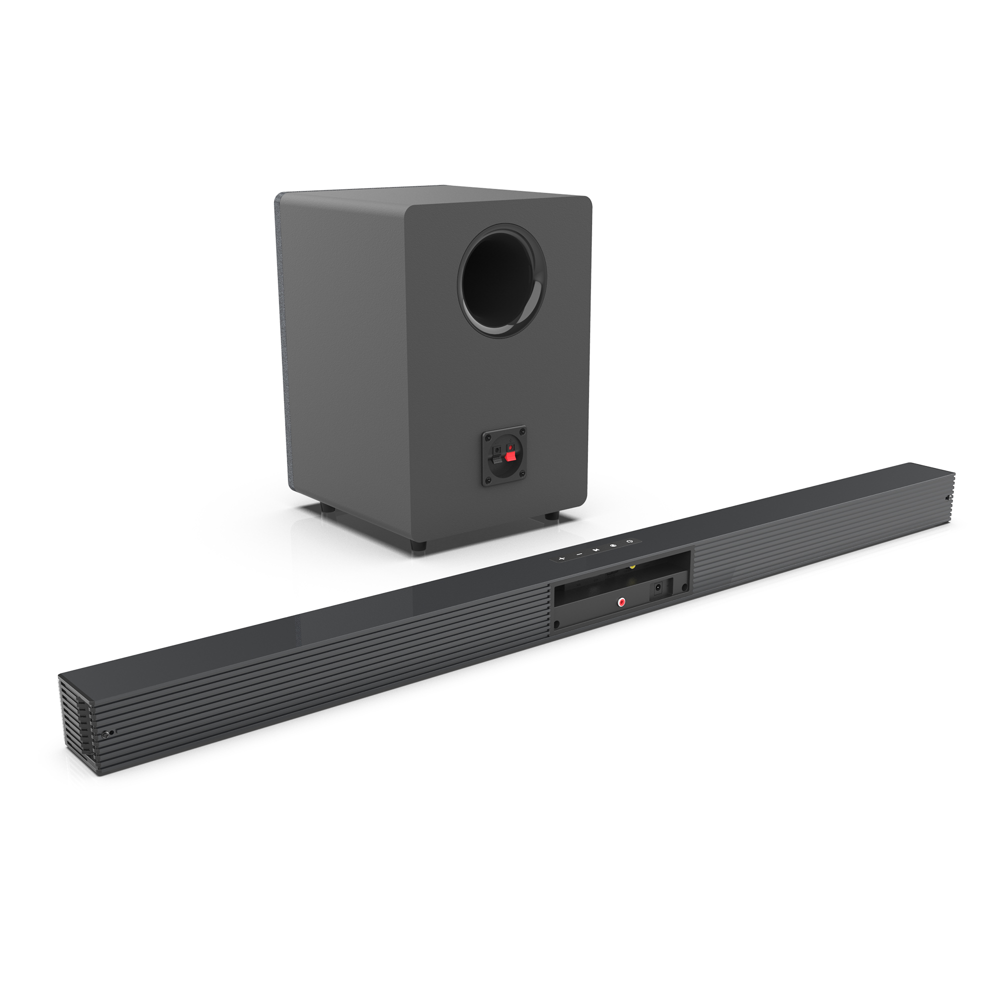 Home Cinema Complet - Soundbar TV 84W dengan Subwoofer Box,