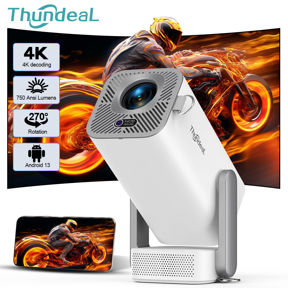 Home Cinema Complet - Proyektor Mini Beam ThundeaL 4K Android