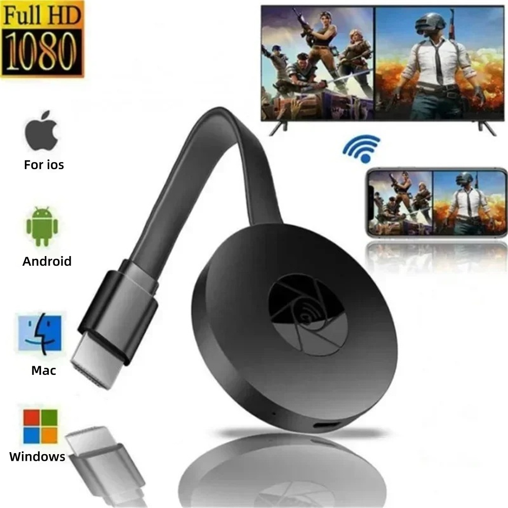 Smart Tv Stick - Dongle HDMI Nirkabel 1080P WIFI TV