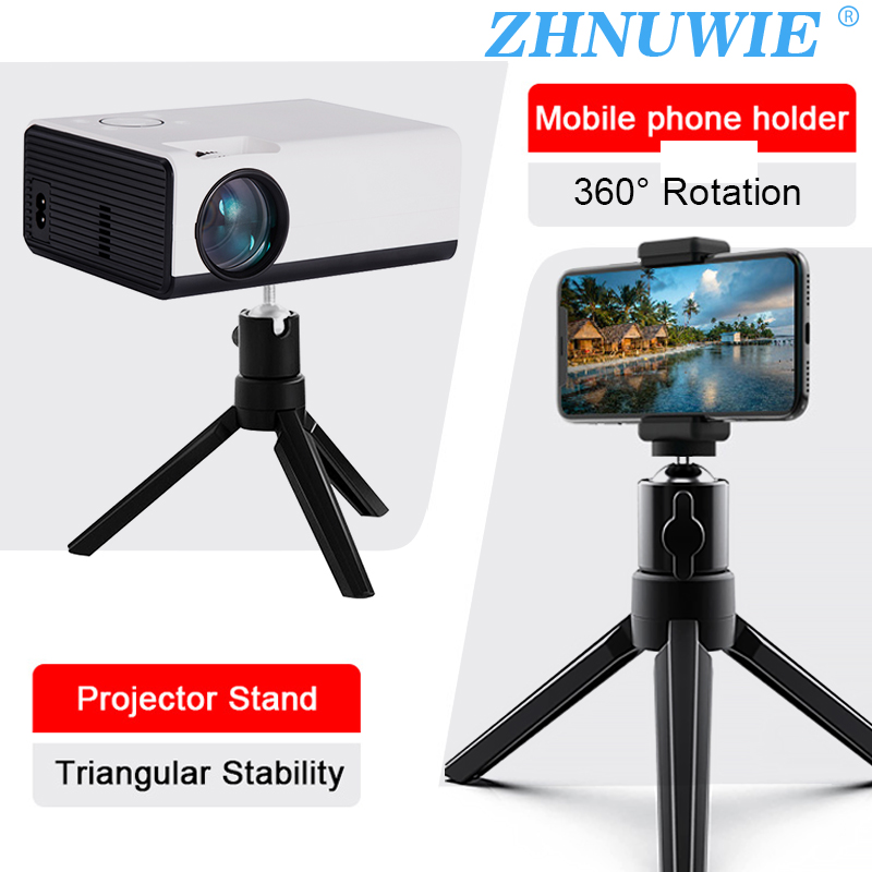 Projector Tripod Stand - Dudukan proyektor Desktop, dudukan ponsel Tripod