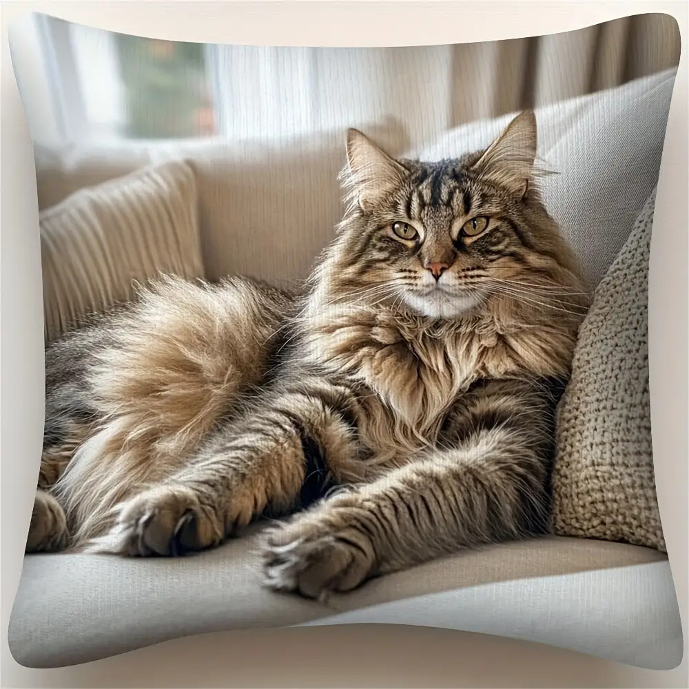 Recliner Sofa Cover - Sarung Bantal Vintage Maine Coon Dua