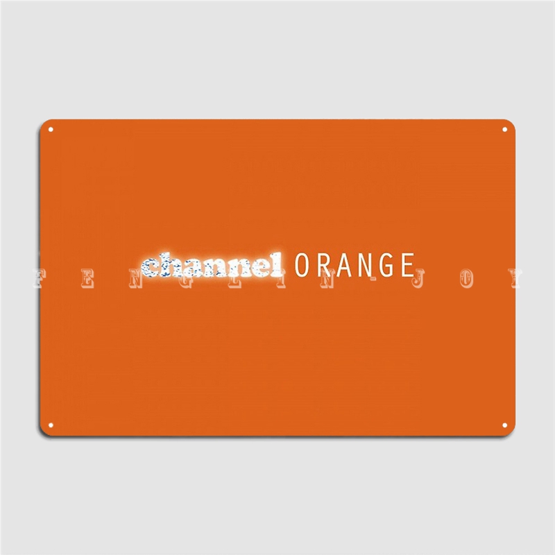 Home.Cinema Orange - Saluran Oranye Logam Tanda Klub Rumah