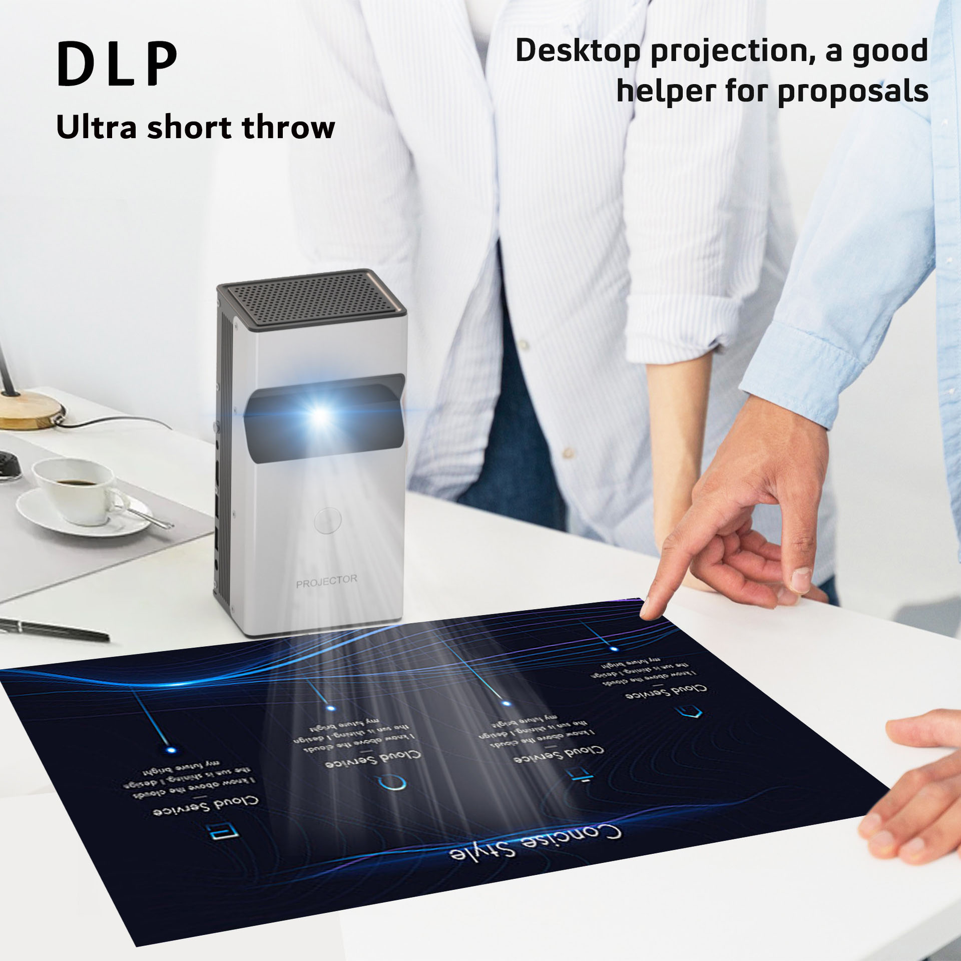 Proyektor Meja Portabel Mini Z - Home Cinema Ultra Short Throw Projector ulasan dan harga