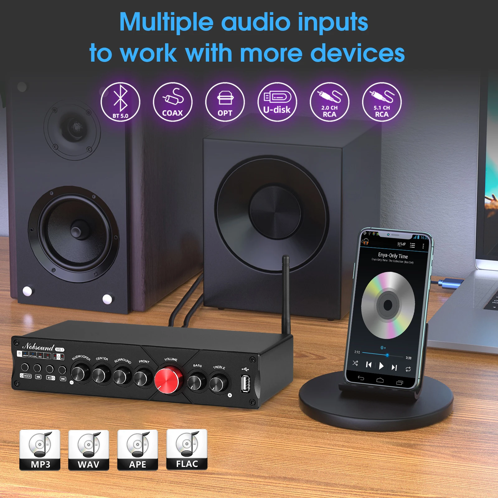 Nobsound M5.1 penerima Bluetoo - Home Cinema Samsung 5.1 ulasan dan harga