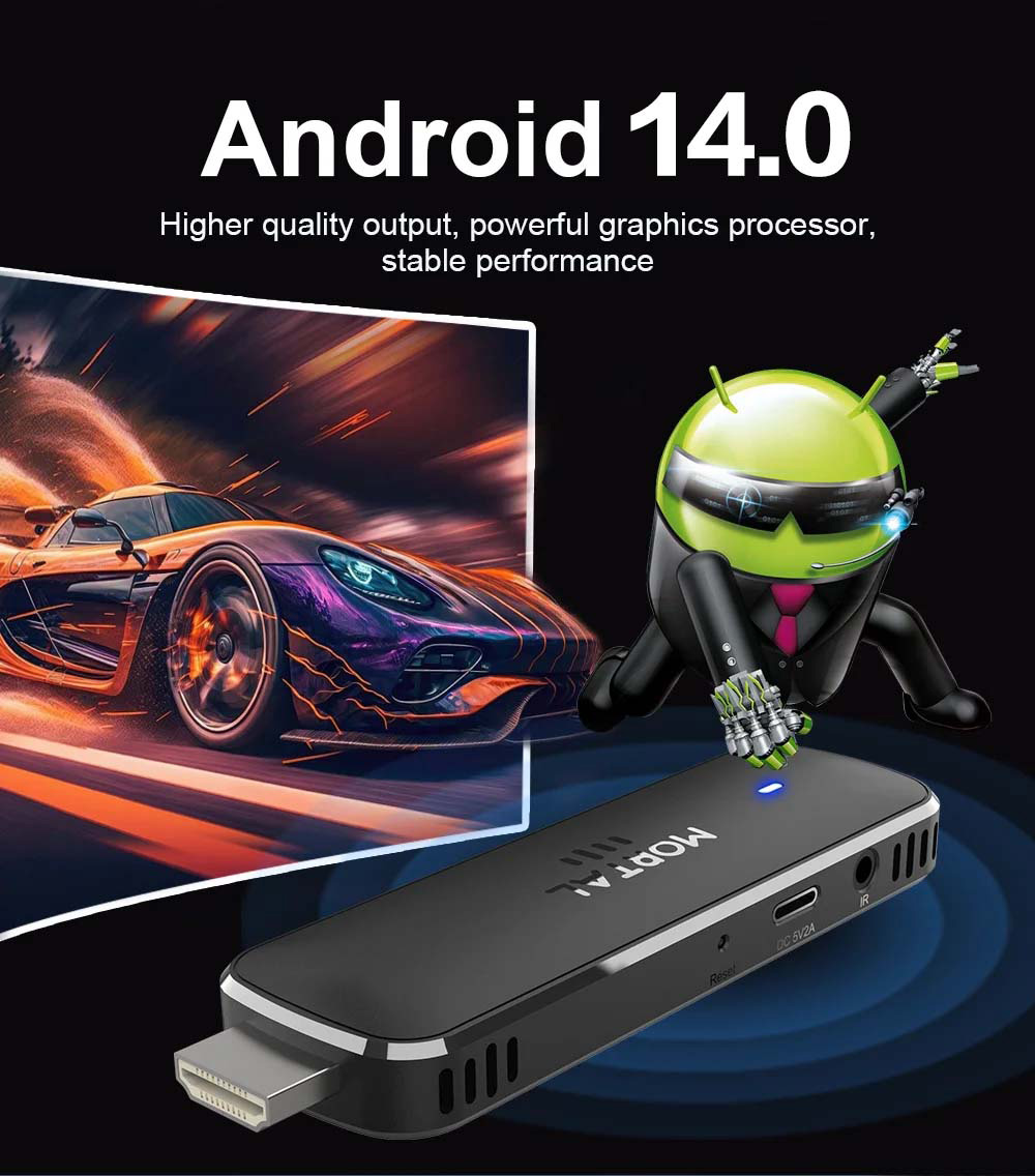 Q8 Smart Android14 TV Stick 8K - Smart Tv Stick ulasan dan harga