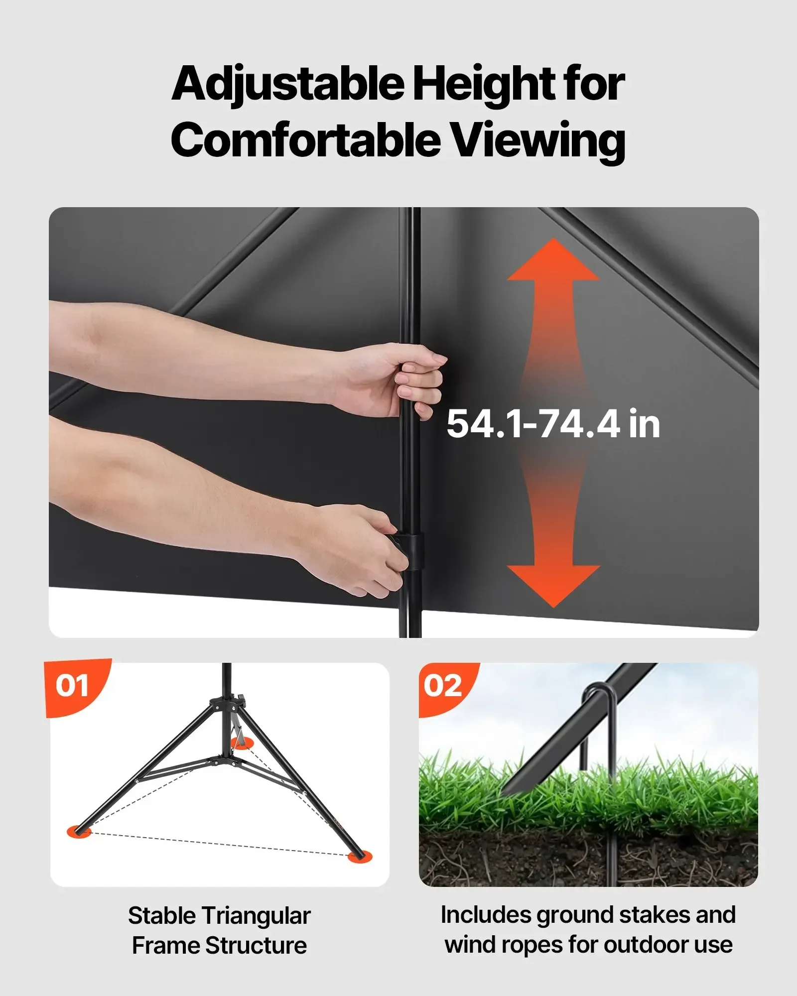 Layar Proyektor Tripod Dengan  - Projector Tripod Stand ulasan dan harga