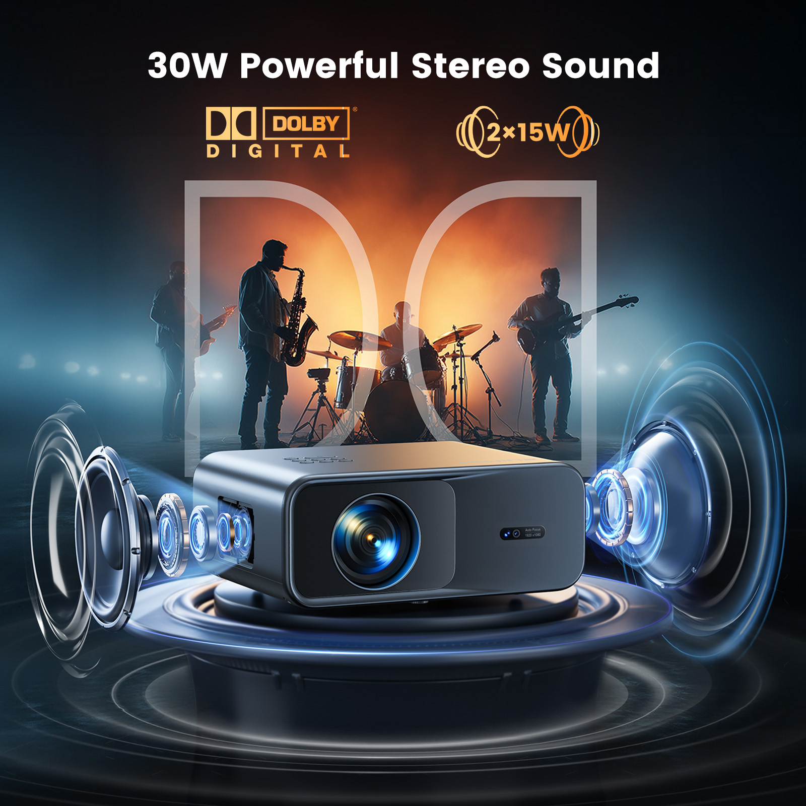 Proyektor WIMIUS 1200 ANSI 4K  - Home Cinema Complet ulasan dan harga