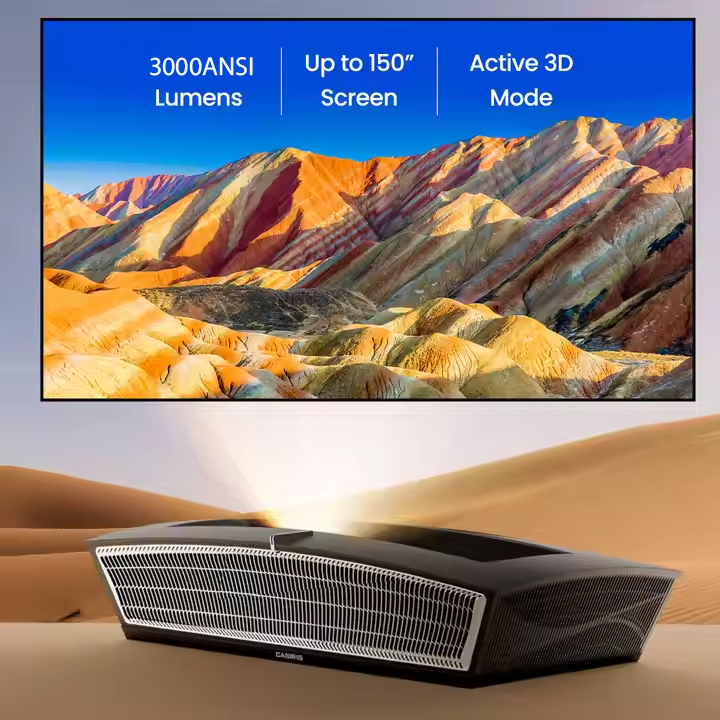 Proyektor Laser Triple Ultra S - Home Cinema Ultra Short Throw Projector ulasan dan harga