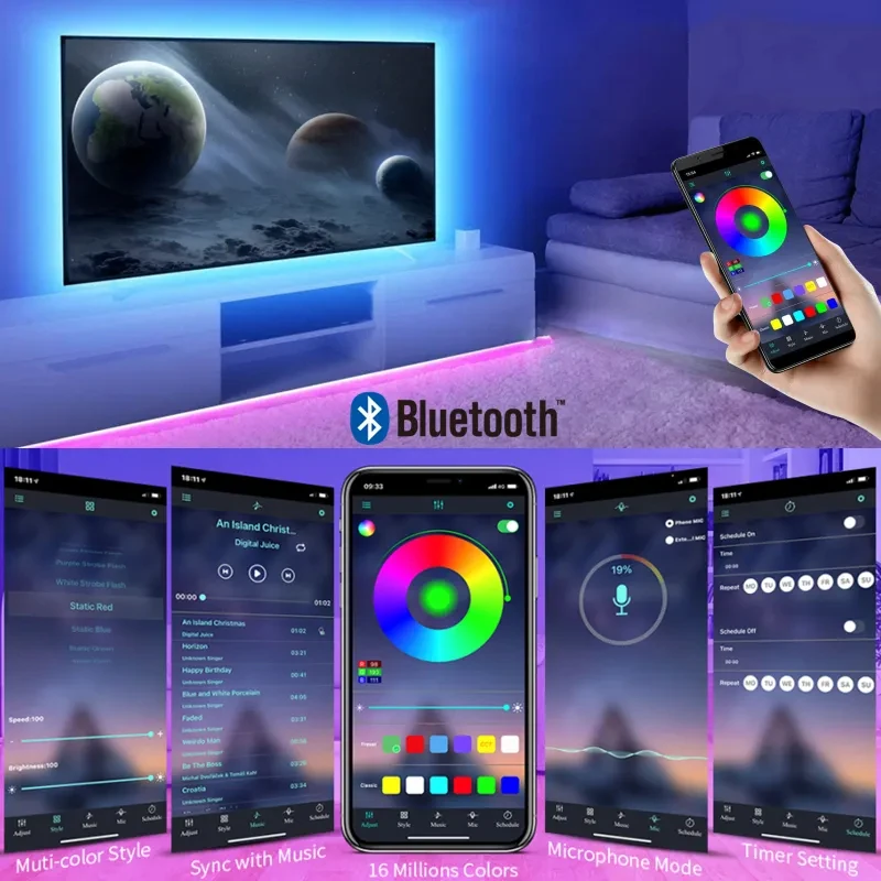 Lampu Strip Led USB DC 5V RGB  - Ambient Light Strip Tv ulasan dan harga