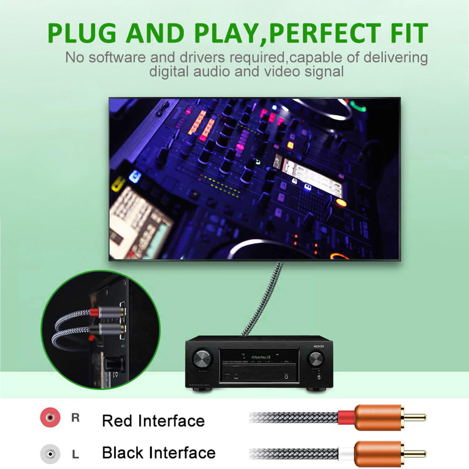 Kabel Audio Stereo Hi-Fi USB-C - Home Cinema Equipment ulasan dan harga