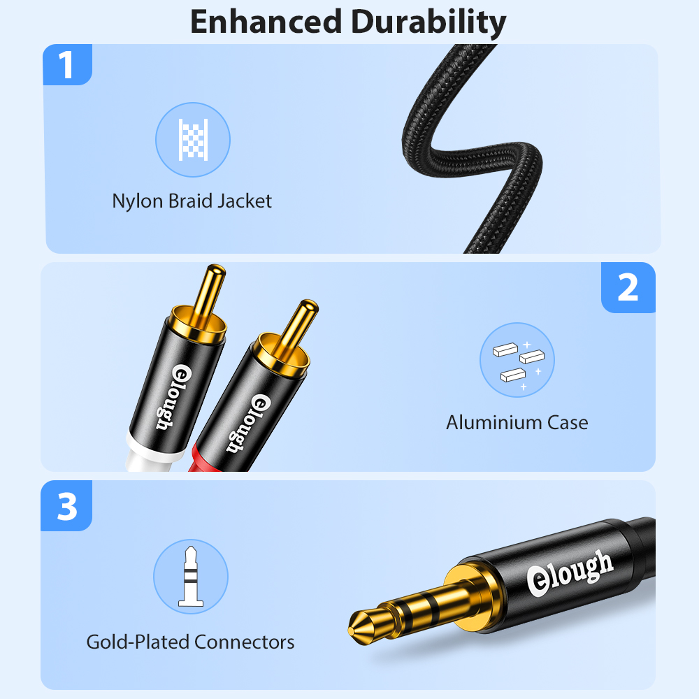 Kabel RCA Eleugh Kabel Speaker - Home Cinema Equipment ulasan dan harga