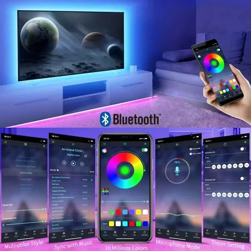 Lampu Strip LED RGB Pintar unt - Ambient Light Strip Tv ulasan dan harga