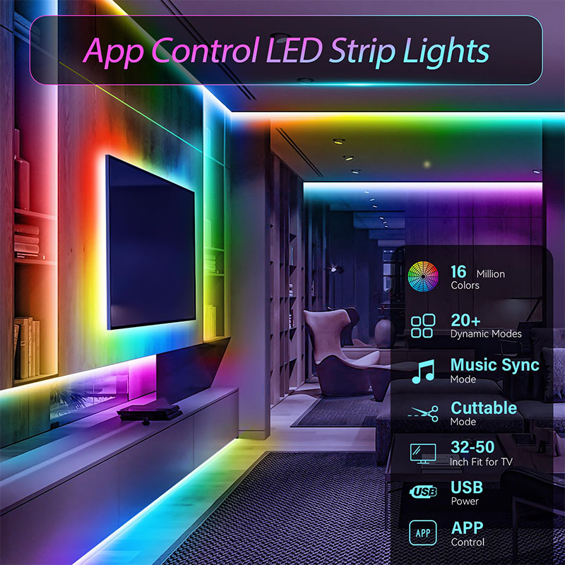 Strip LED RGB USB SMD3535 deng - Ambient Light Strip Tv ulasan dan harga
