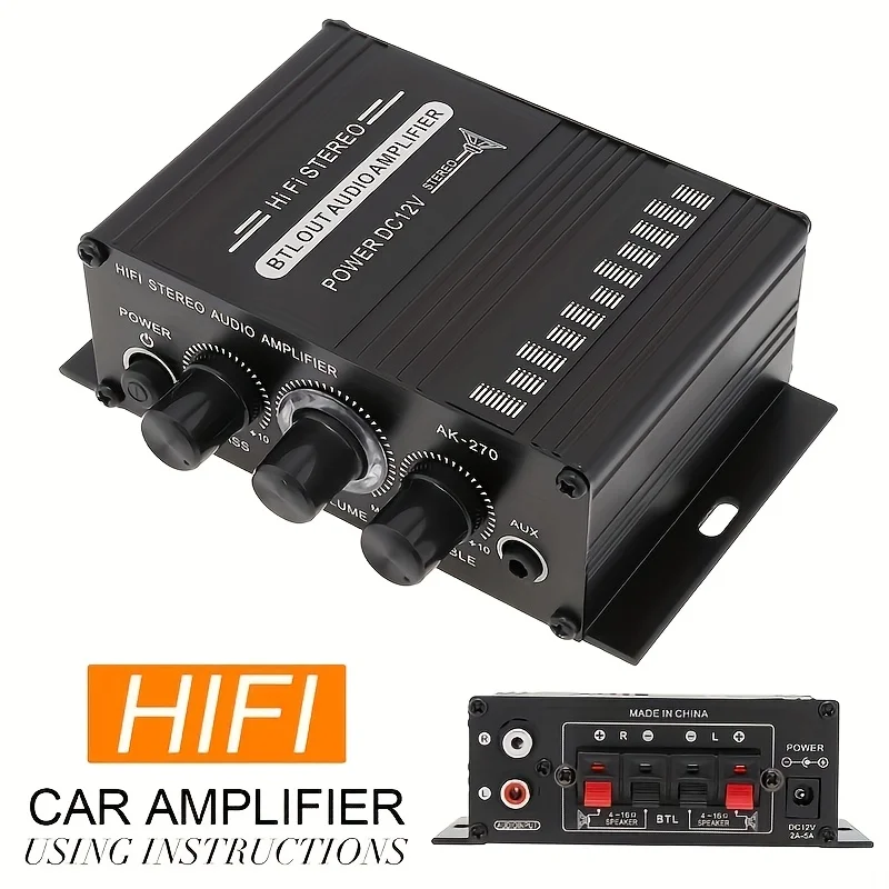 AK-270 400W Amplifier Daya Min - Home Cinema Equipment ulasan dan harga