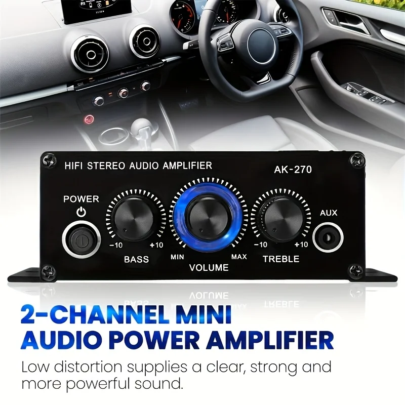 AK-270 400W Amplifier Daya Min - Home Cinema Equipment ulasan dan harga