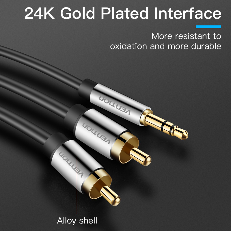 Vention Kabel RCA 3.5 untuk 2R - Home Cinema Choice ulasan dan harga